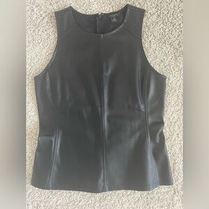 🌿NWOT- Ann Taylor Vegan Leather Shell